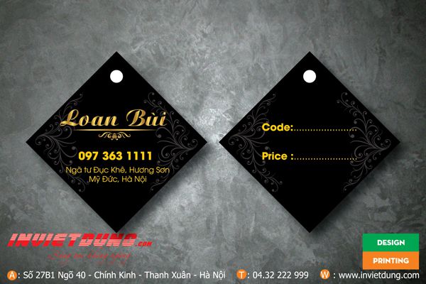 Mác quần áo hình vuông đẹp